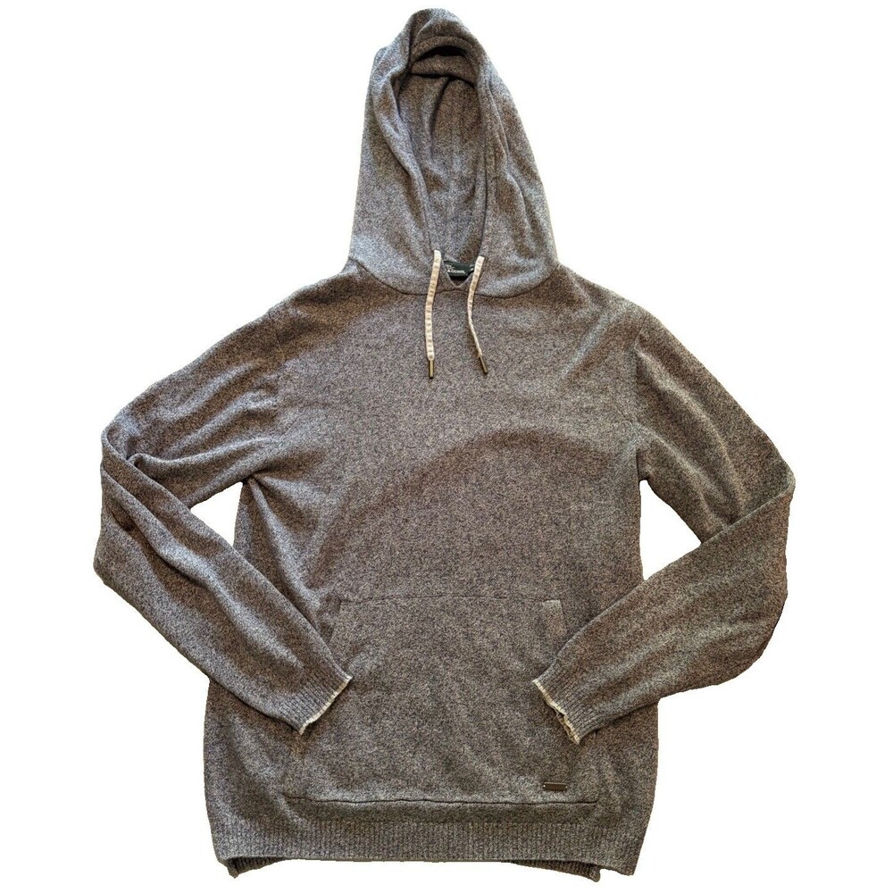 Rodd & Gunn Knit Pullover Hoodie Sweater Mens Medium Heather Gray Cotton